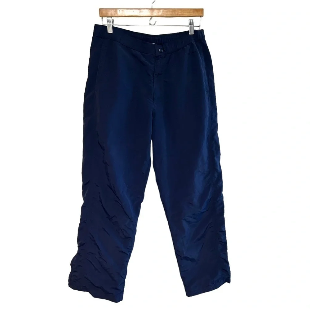 LL. Bean M‎ hiking outdoor pants ankle leg zip mesh lining navy